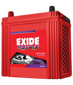 Exide matrix car battery